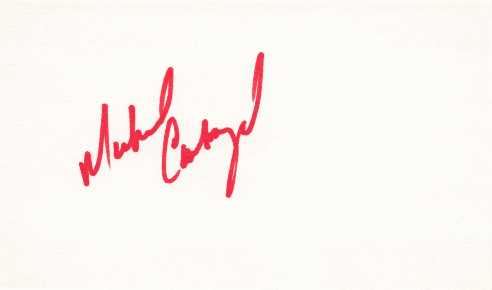 Michael Carbajal Boxer – Signed Autographed 3×5 Index Card 270