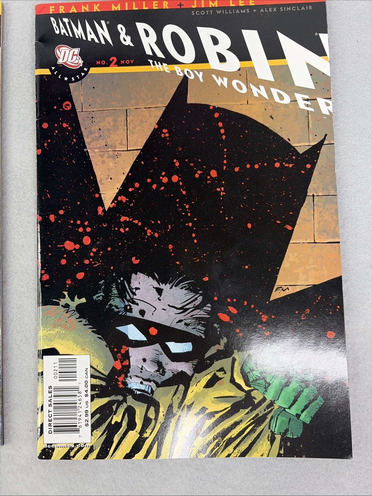 DC All Star Comic Book Batman and Robin The Boy Wonder Issue 1 & 2 Miller Lee
