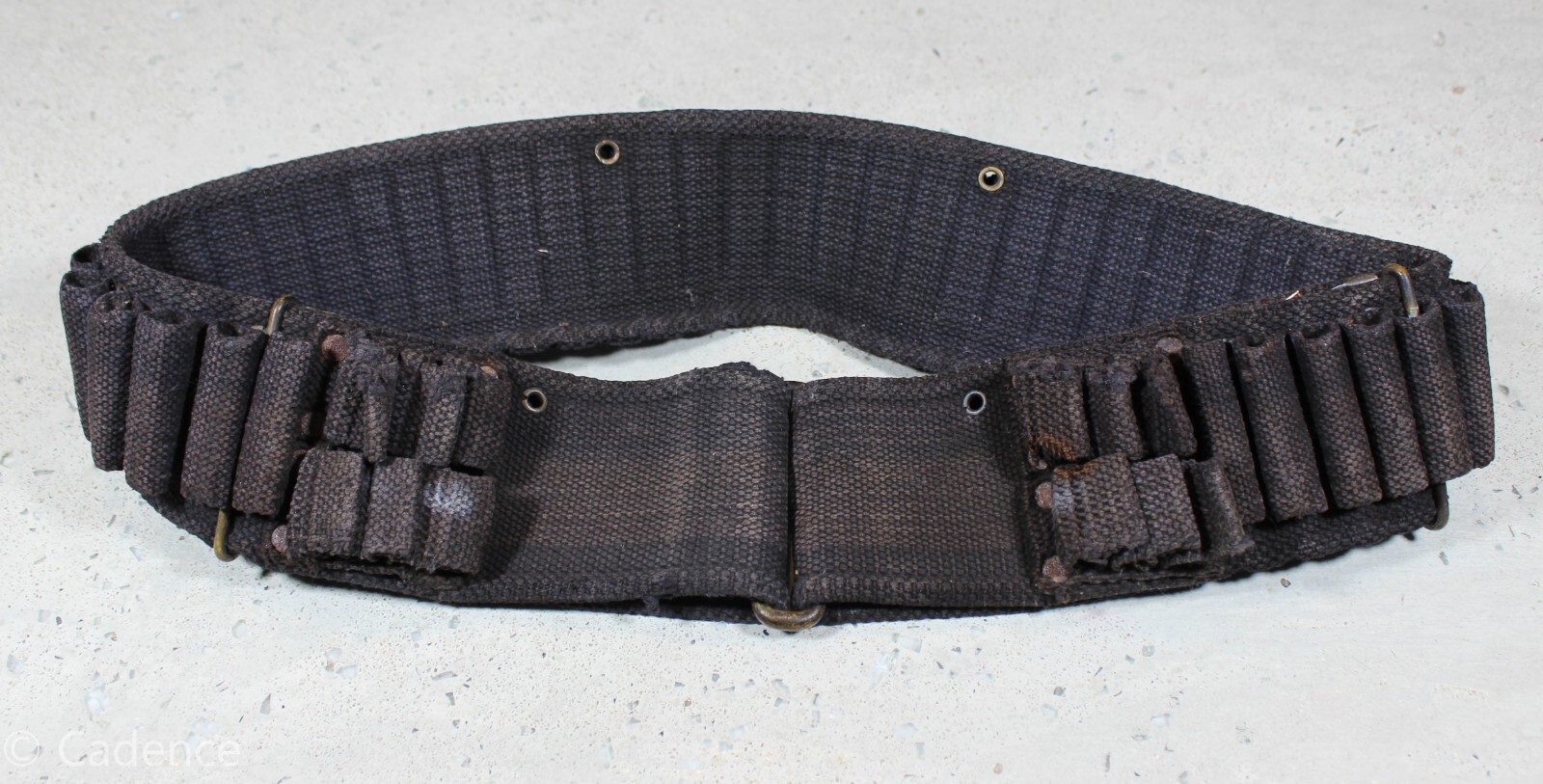 US Spanish American War Cavalry 45 70 Cartridge Belt Modified .38 Double Loops.