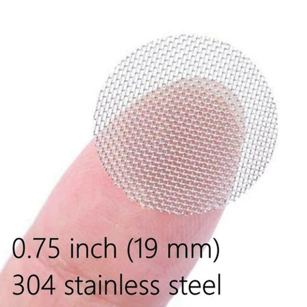 100Pcs Smoking Pipe Filter Screens Round Filters Stainless Steel Mesh for Gifts