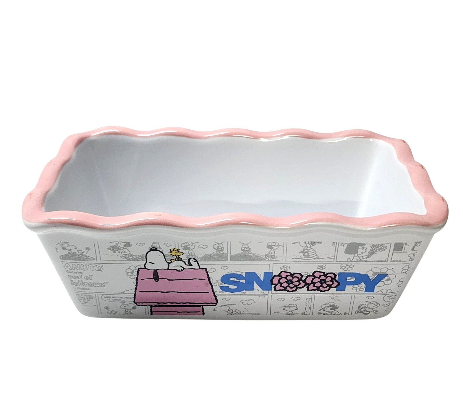 Peanuts Snoopy Spring Mini Loaf Bread Pan Dish Casserole New 2022