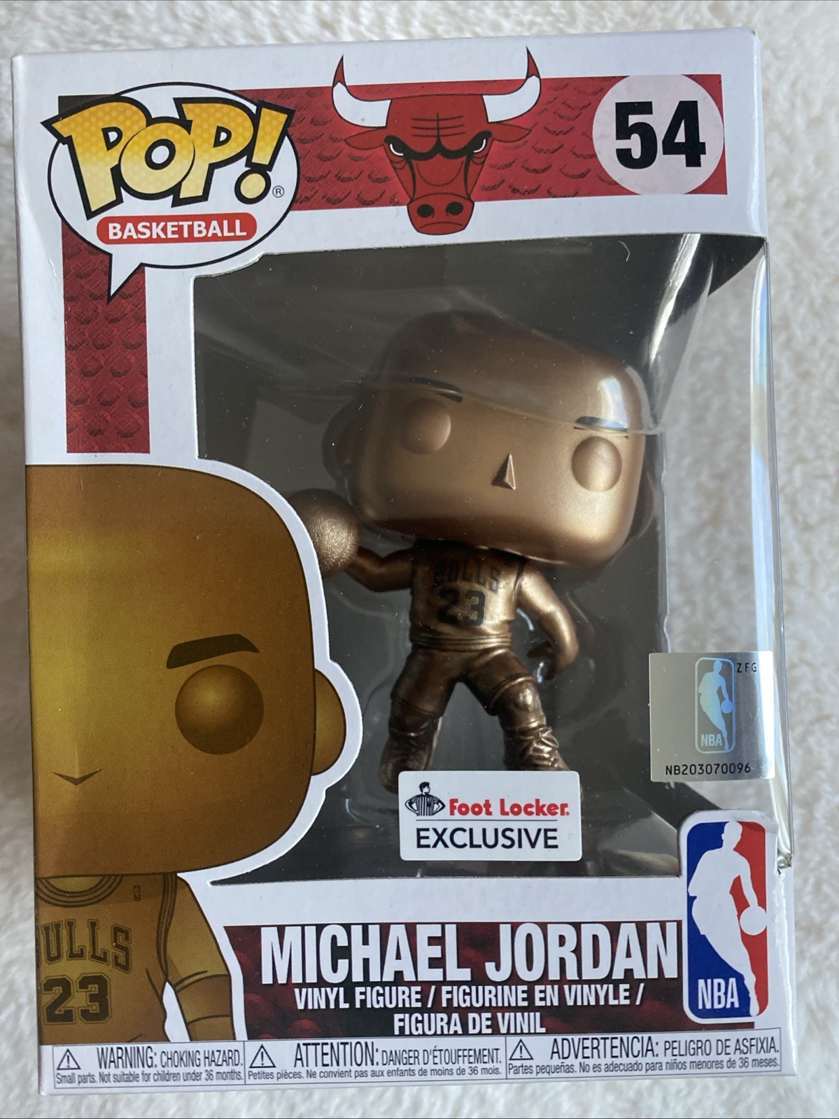 Funko Pop! Vinyl: Michael Jordan (Bronzed) – Foot Locker (Exclusive) #54