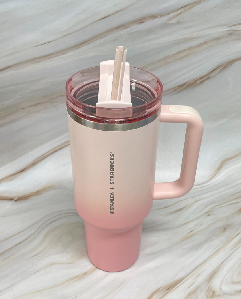 Starbucks x Stanley Tumbler 1183ml Pink Limited Edition Stainless Steel Mug Kore