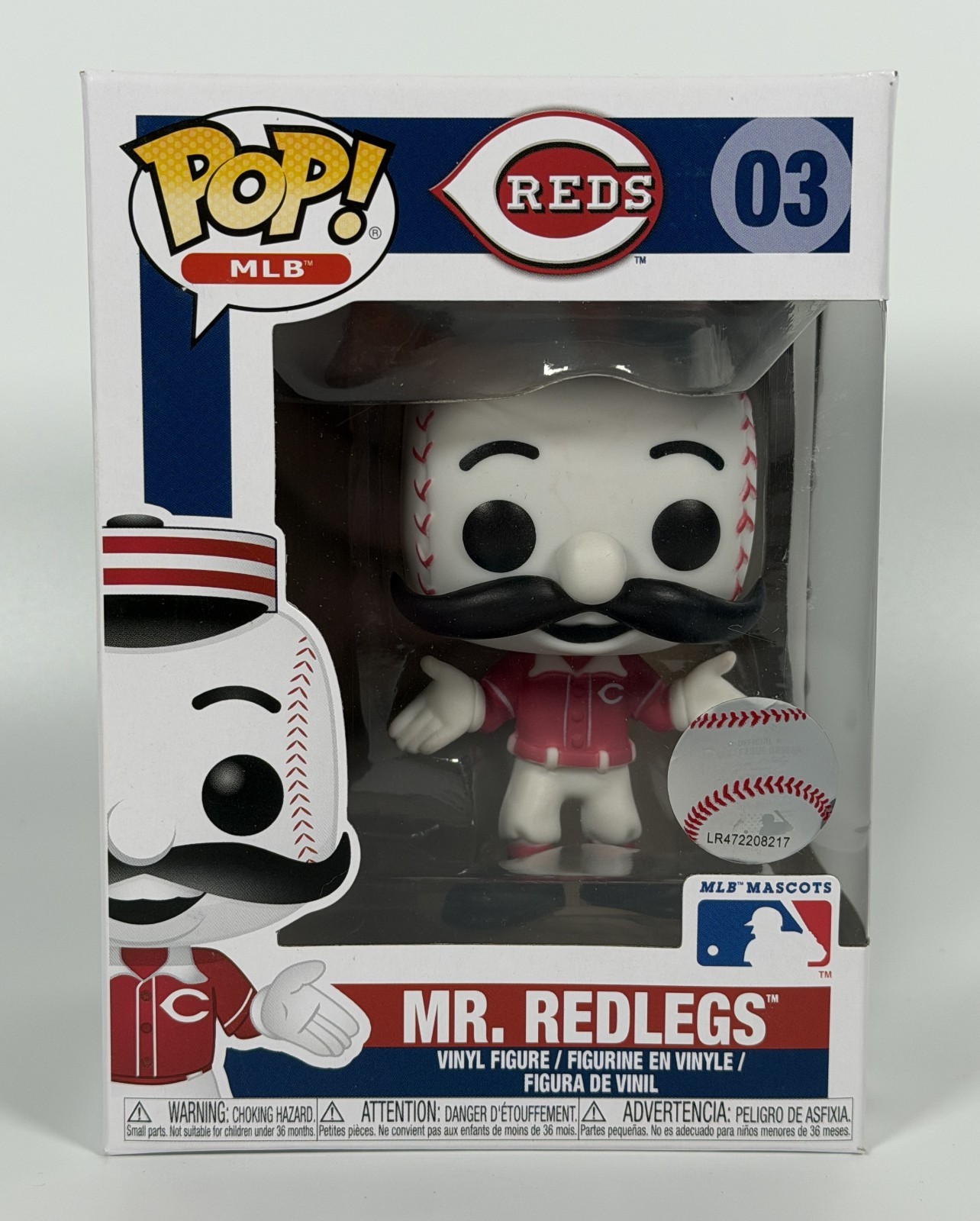 Funko Pop! MLB Mascots: Mr. Redlegs #03 – Cincinnati Reds | Vaulted Pop | Vinyl.