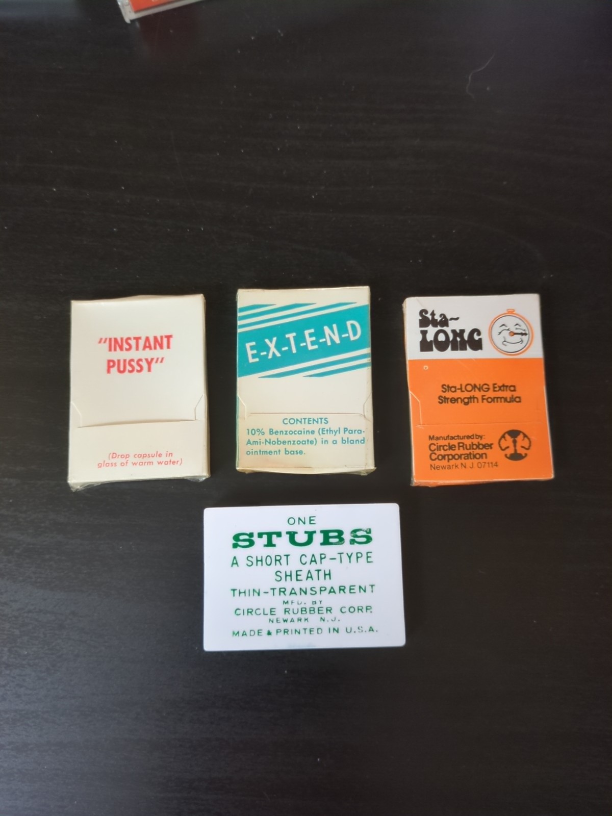 Adult PROPHYLACTIC Type Vending Machine Packets. NOT FOR USE