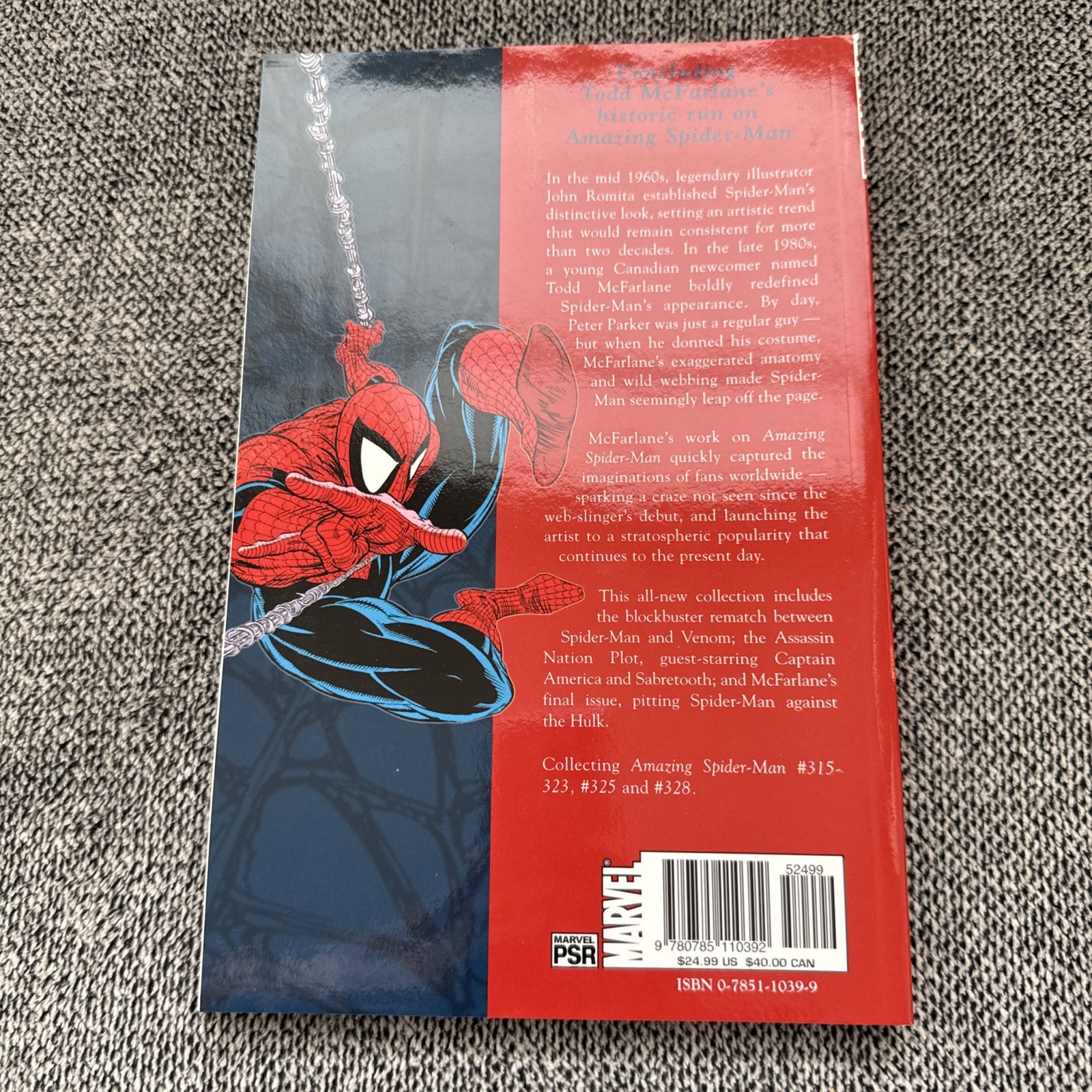 Marvel Legends Spider-Man Legends #3 Todd McFarlane TPB