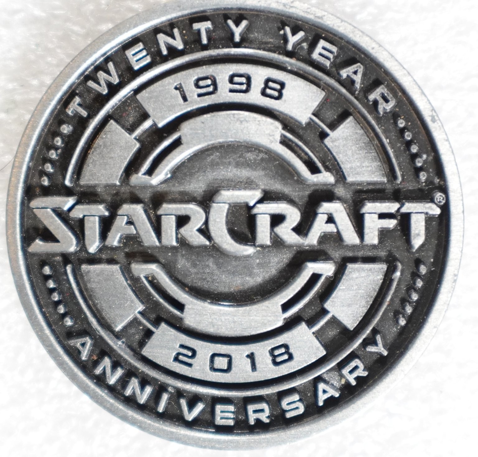 StarCraft Pinback Button 20th Anniversary Blizzard BlizzCon 2018
