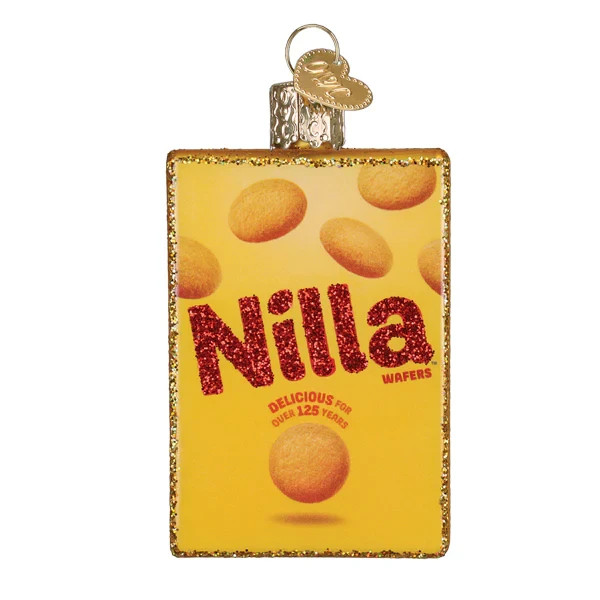 Old World Christmas NILLA WAFERS (32810) Glass Ornament w/Box