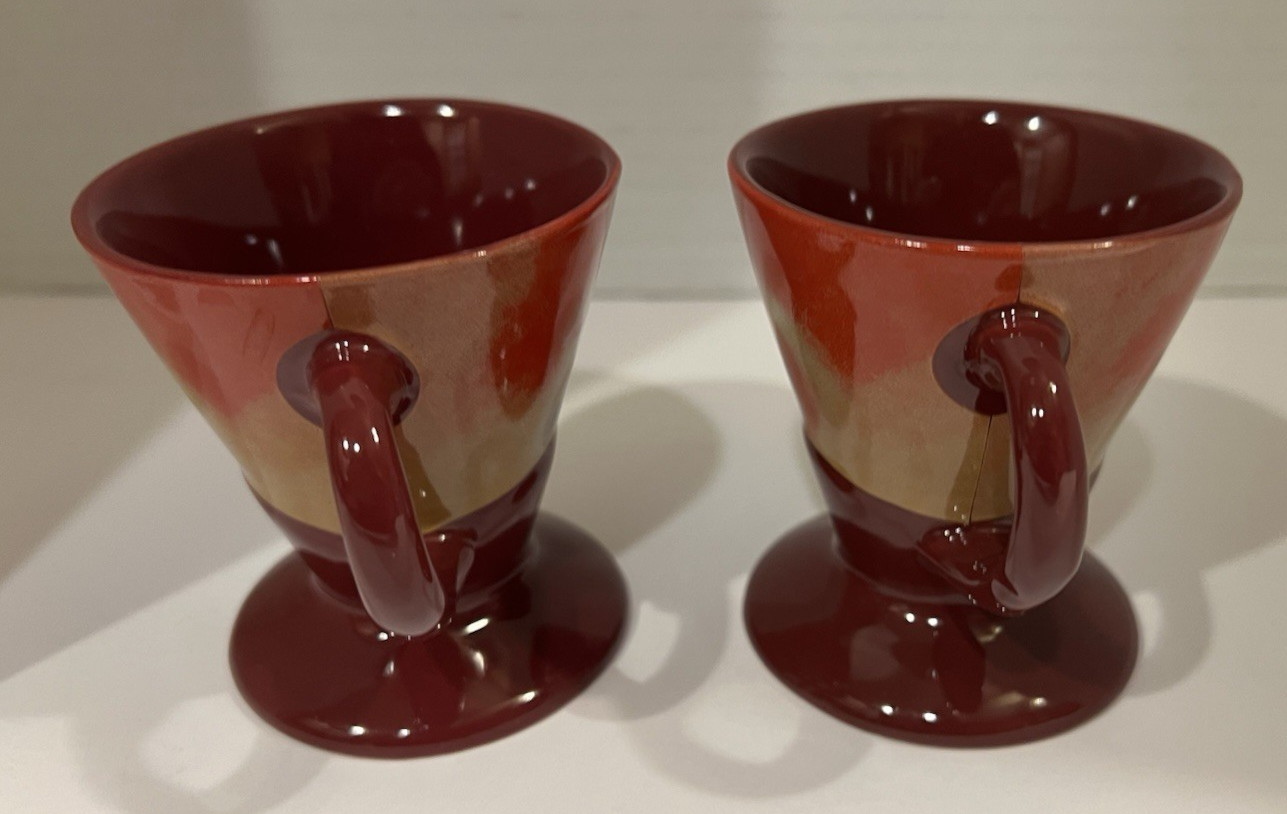 Linda Frichtel 1999 Frangelico Liqueur Expresso Demitasse Set of Two-3oz Cups