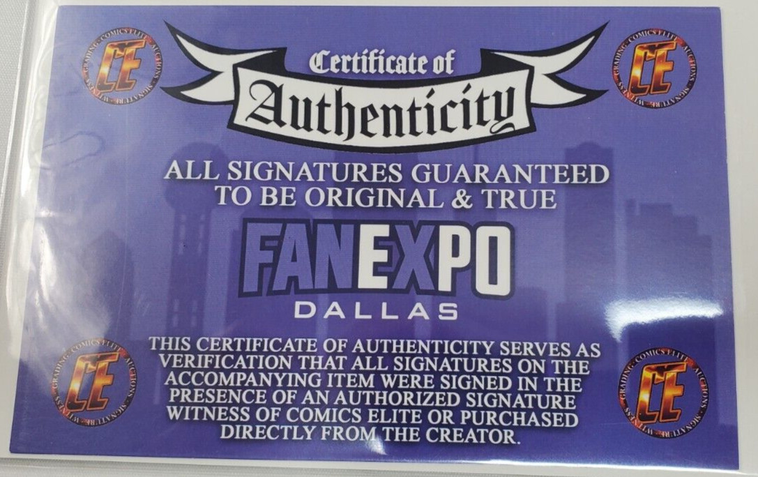 Power Hour 1 Comic Set Signed W COA Limited 200 Dallas Fan Expo Jamie Tyndall