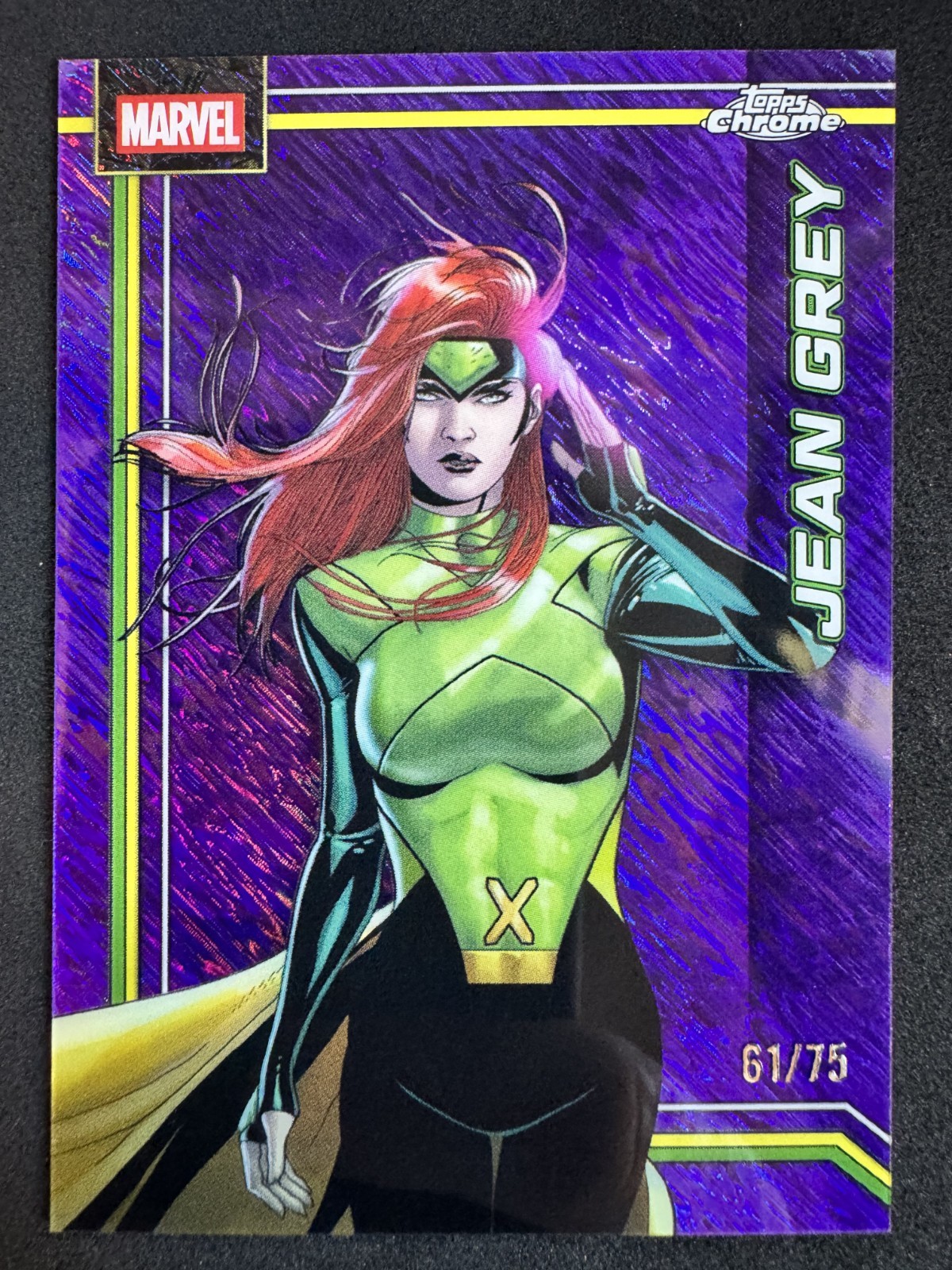 2026 Topps Chrome Marvel Jean Grey Purple Shimmer Refractor 61/75 – X-Men SP