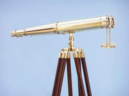 62″ Floor Standing Admiral’s Solid Pure Brass Magnifying Binoculars,Cyber Monday