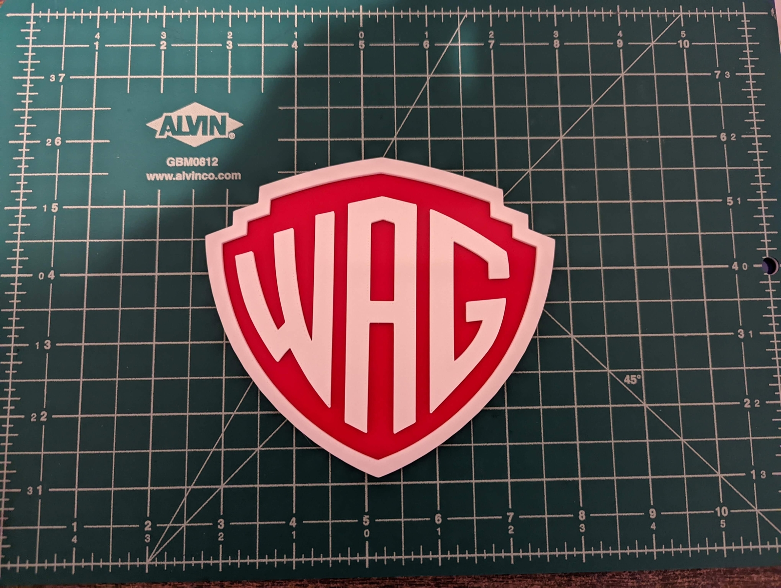 Warner Animation Group WAG WB Bros 3D printed logo shield wall display