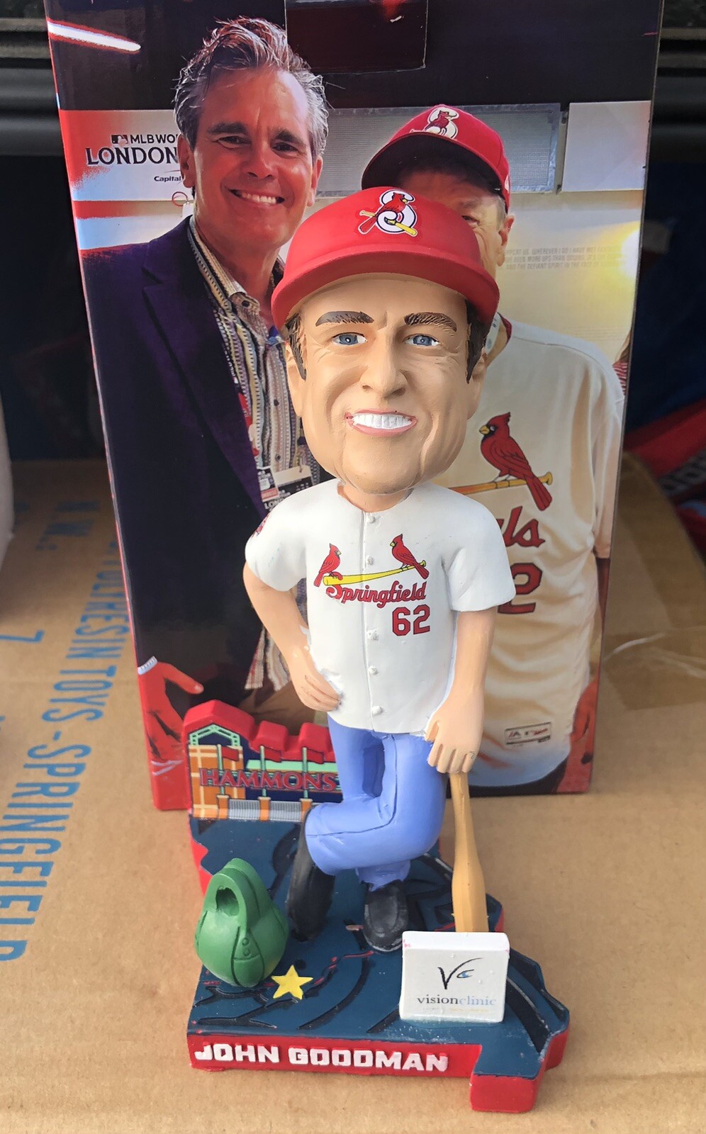 John Goodman Springfield Cardinals Bobblehead SGA 8-24-24 NEW IN THE BOX