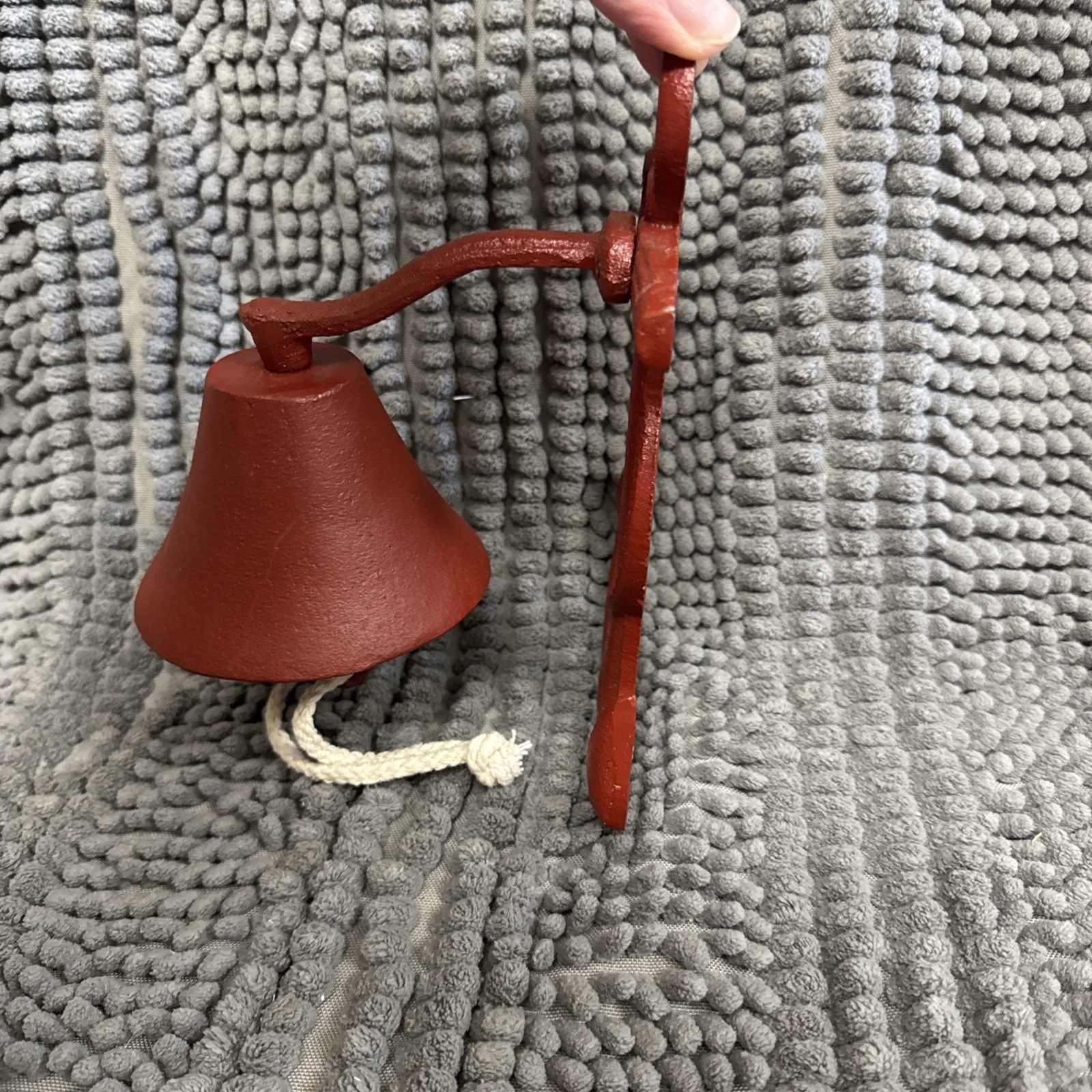Nautical Anchor – 8” Cast Iron – Ringing Bell – Wall/Post Mount – Seaman Dinner