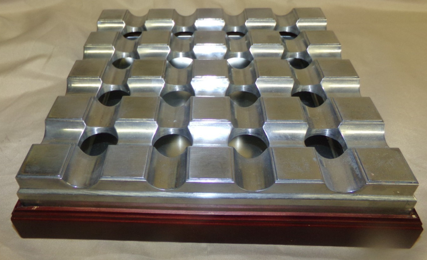 Cigar Ashtray Silver Square 16 Holes Grid with Removable Lid …