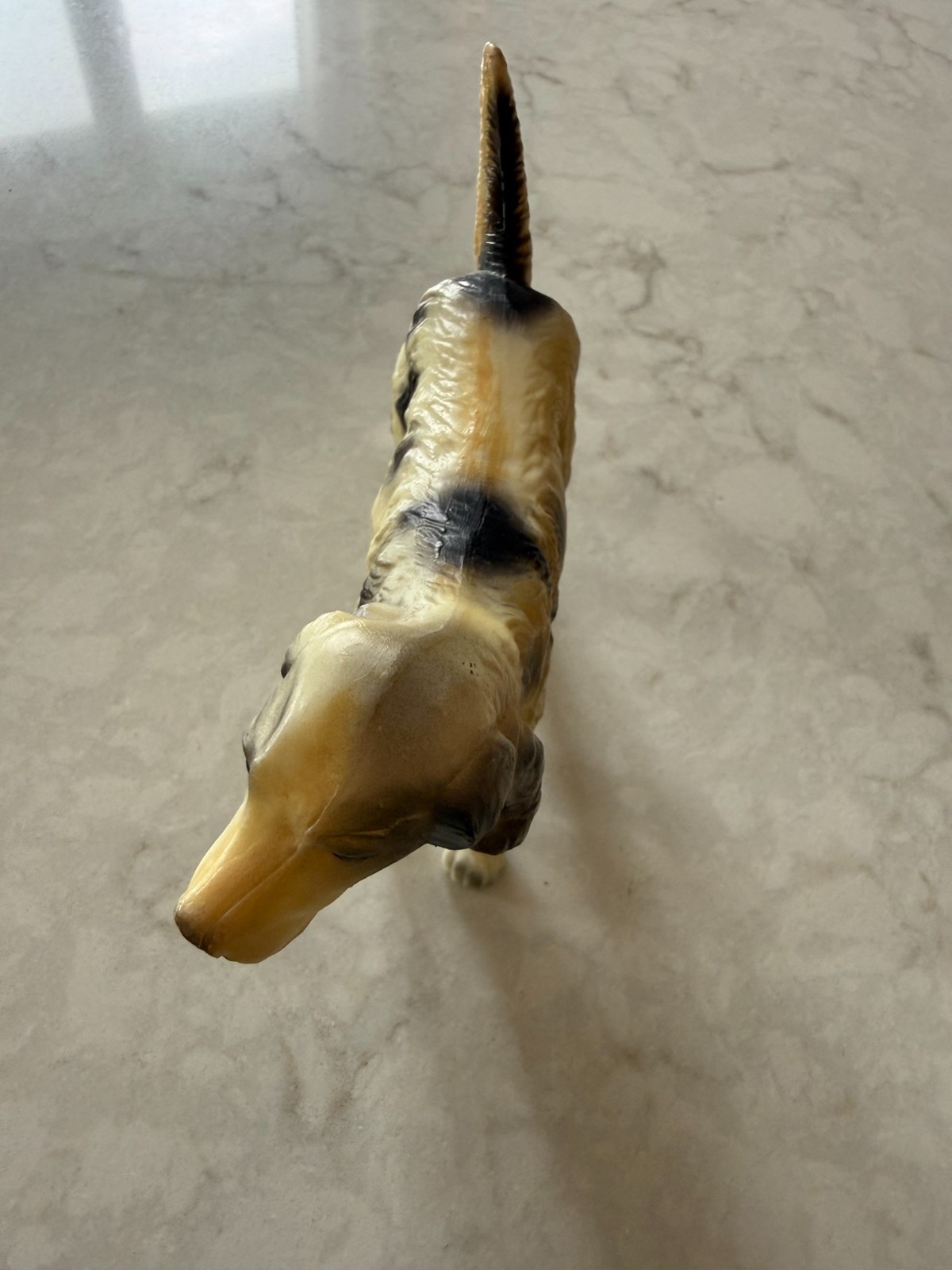 plastic dog figurine