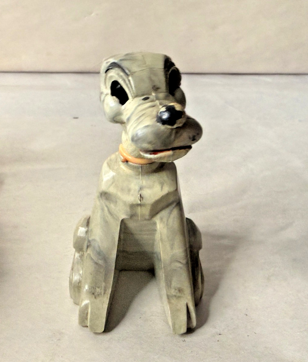 Vintage Art Deco Pluto Dog Nodder Bobblehead Figure Toy J.V.Z. Co.