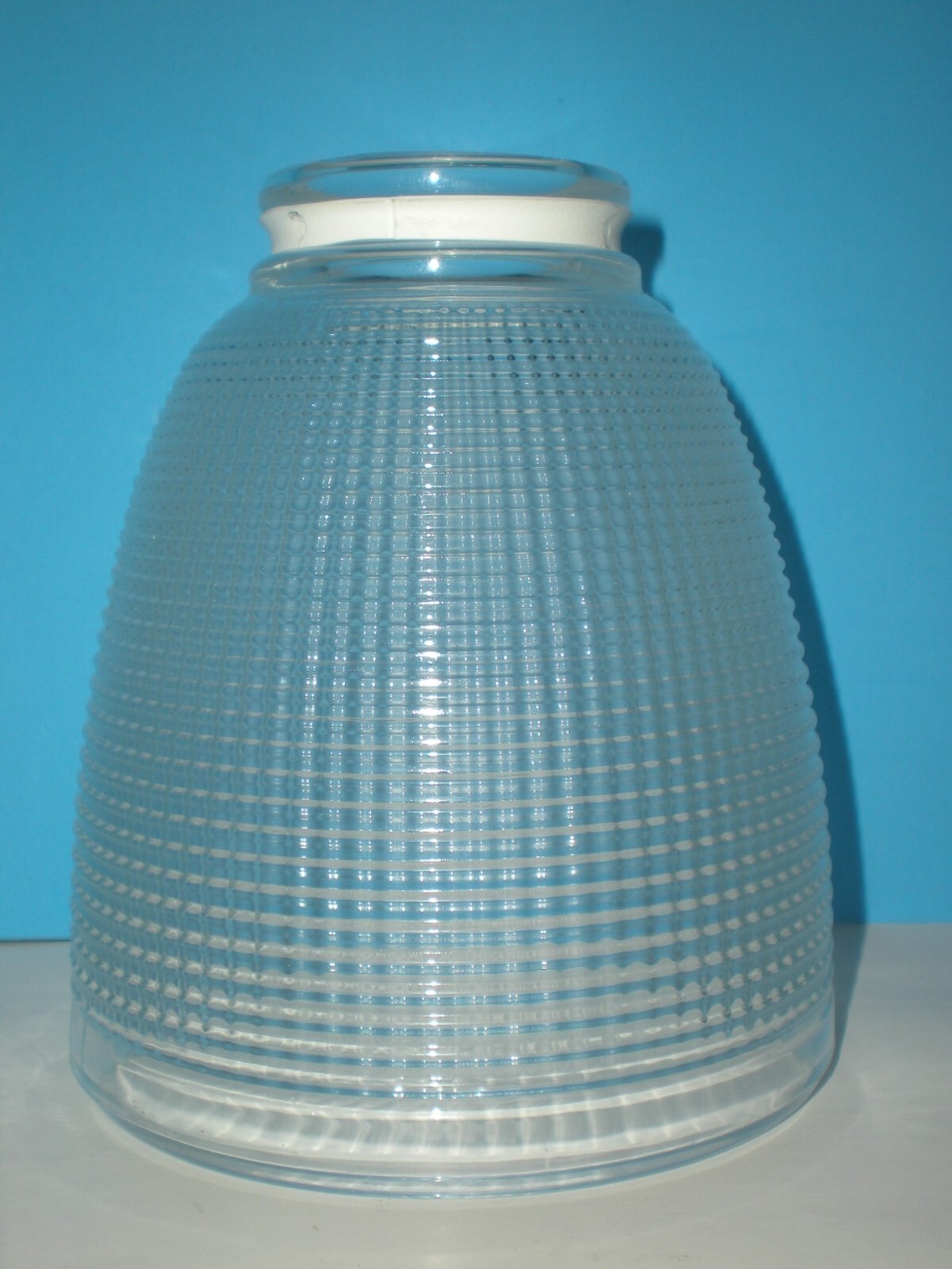 Vtg Light Lamp Shade Hanging Pendant Holophane Prismatic 2 1/8 Fit n1