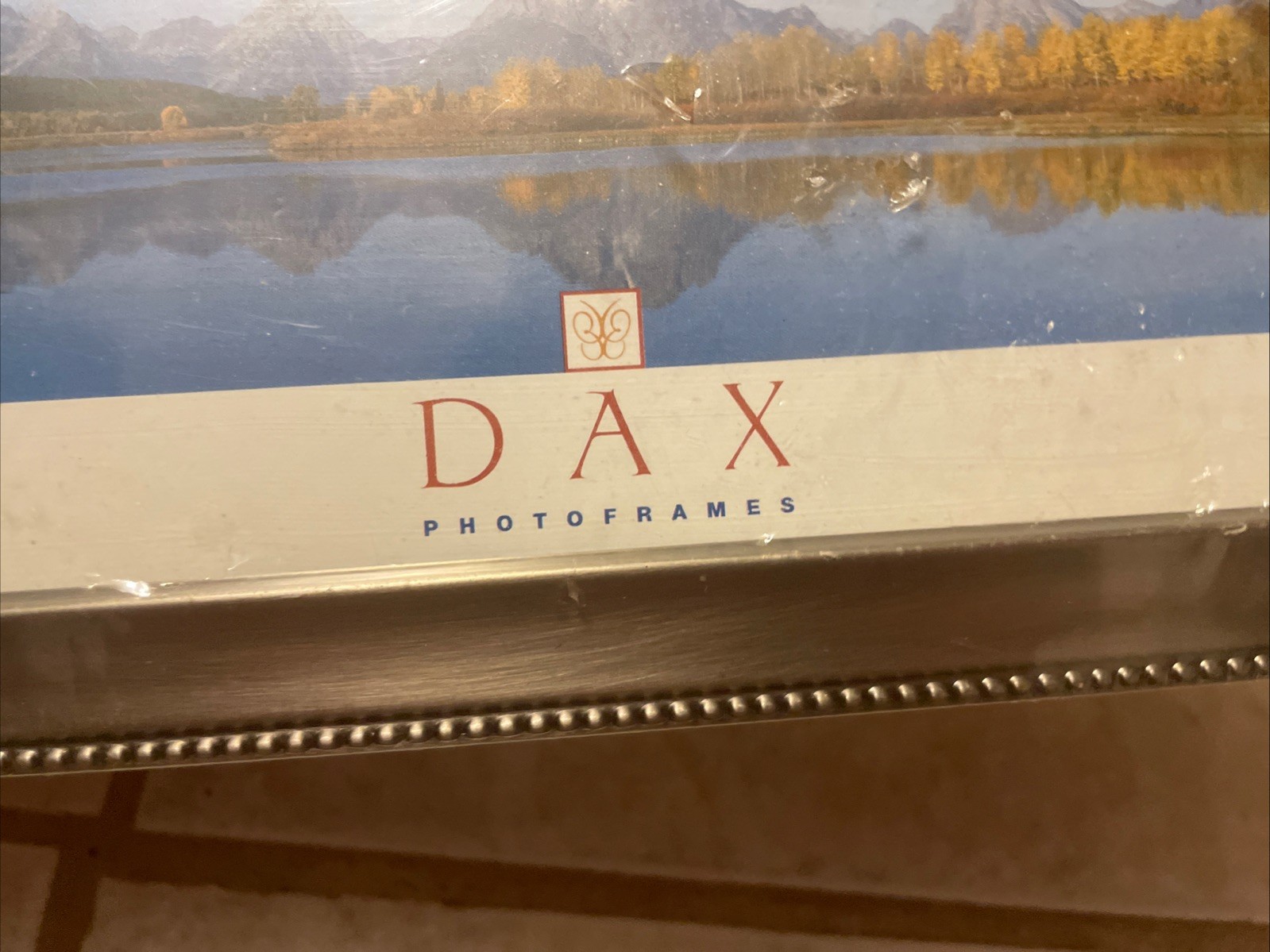 Dax Landscape Table photo Frame Rectangle Brushed Silver 10″ x 3.5″ NIP