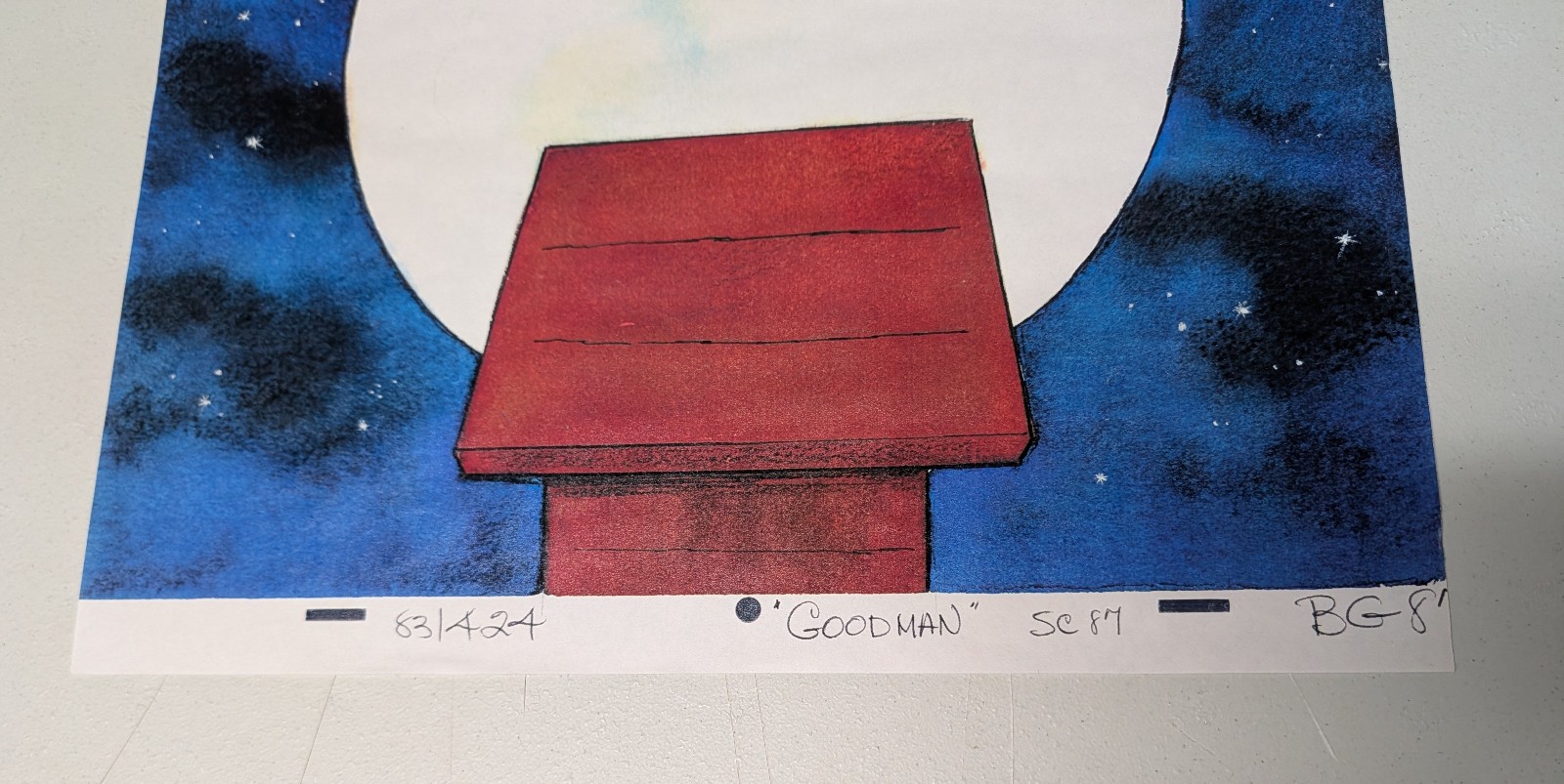 Original Production Cel Snoopy from “You’re a Good Man Charlie Brown”