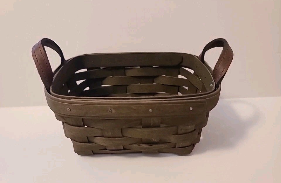 Longaberger Small Basket Dark Brown 2006 7x5x4