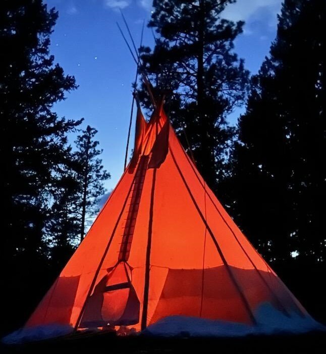 Custom Tipi in Canvas Authentic Native American Camping Lodge with or w/o liners
