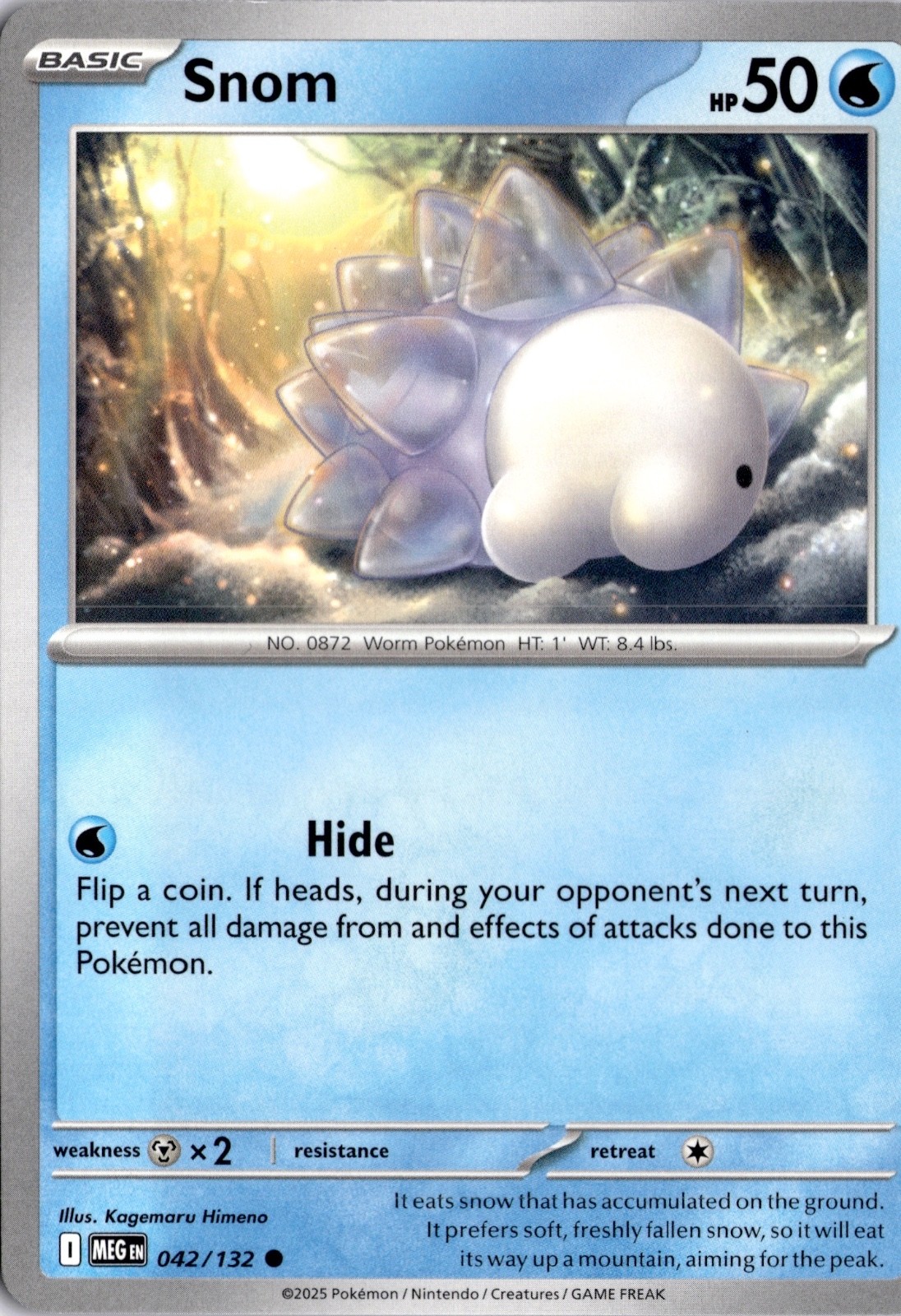 Snom 042/132 ME01: Mega Evolution Pokémon Card TCG