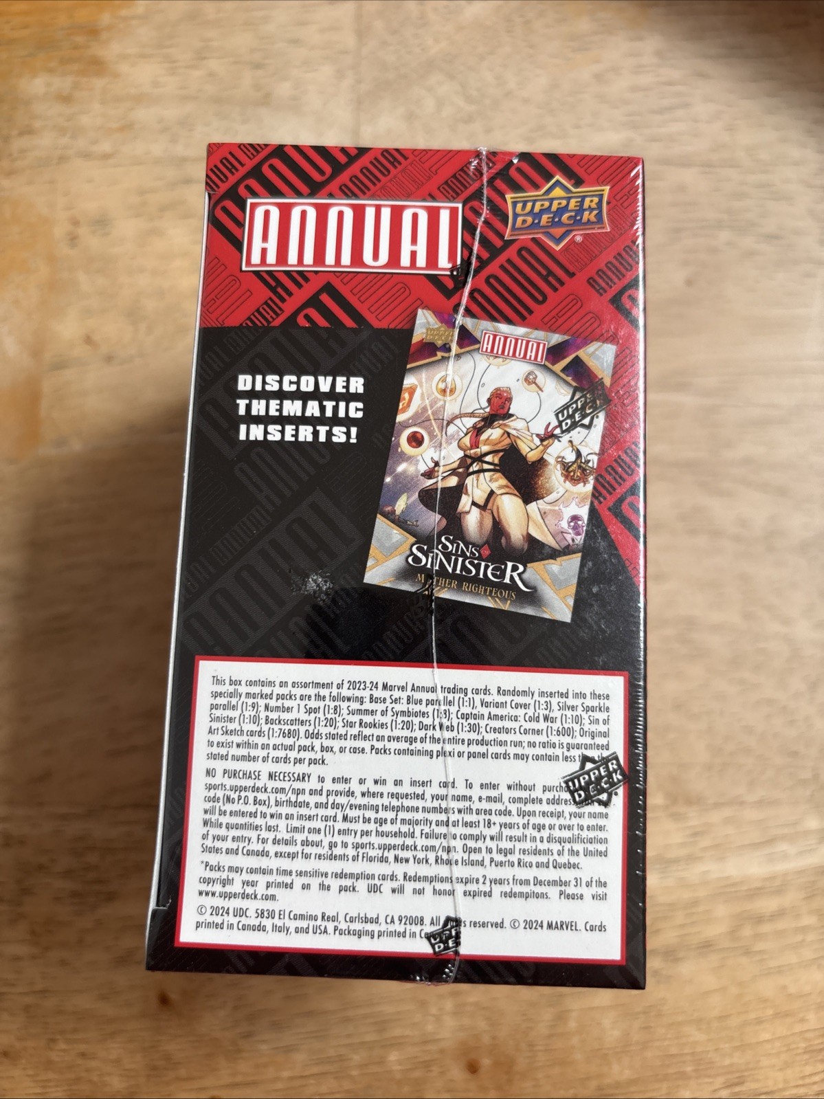 2023-24 Upper Deck Marvel Annual Trading Cards Blaster Box Factory Sealed
