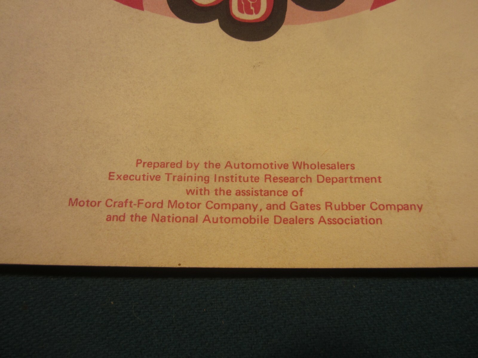 1967 – 1973 Car engine identification booklet
