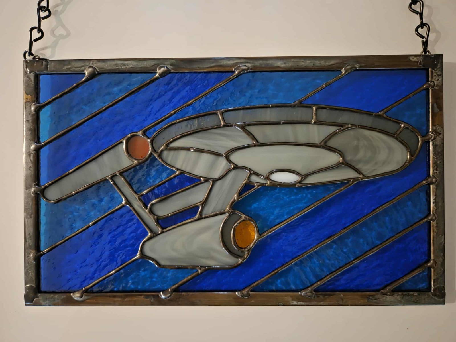 Star Trek Stained Glass Panel – 11×7″