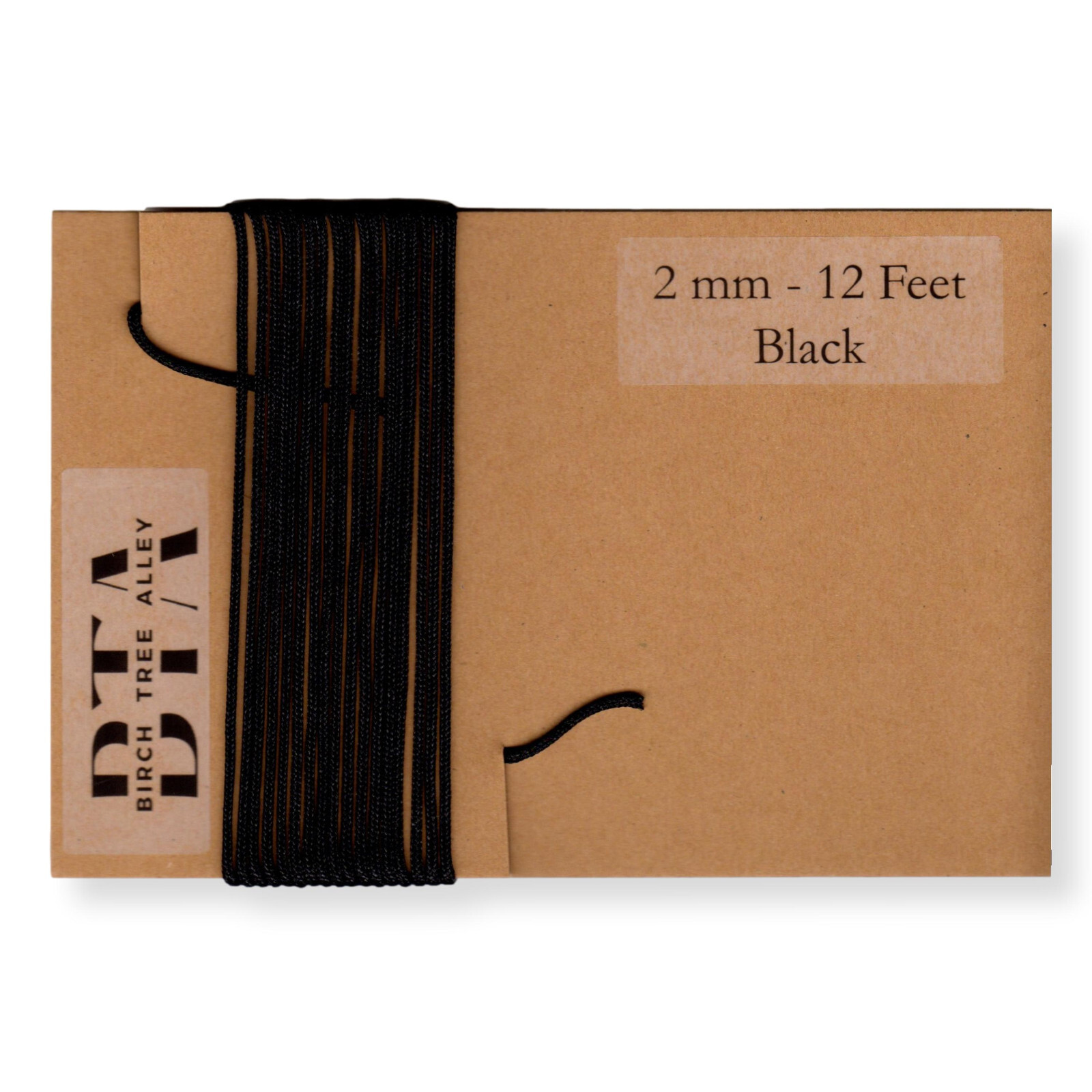 144″ Radio Dial Cord String (12 Feet) BRAIDED 2mm BLACK for Vintage Radio Tuner