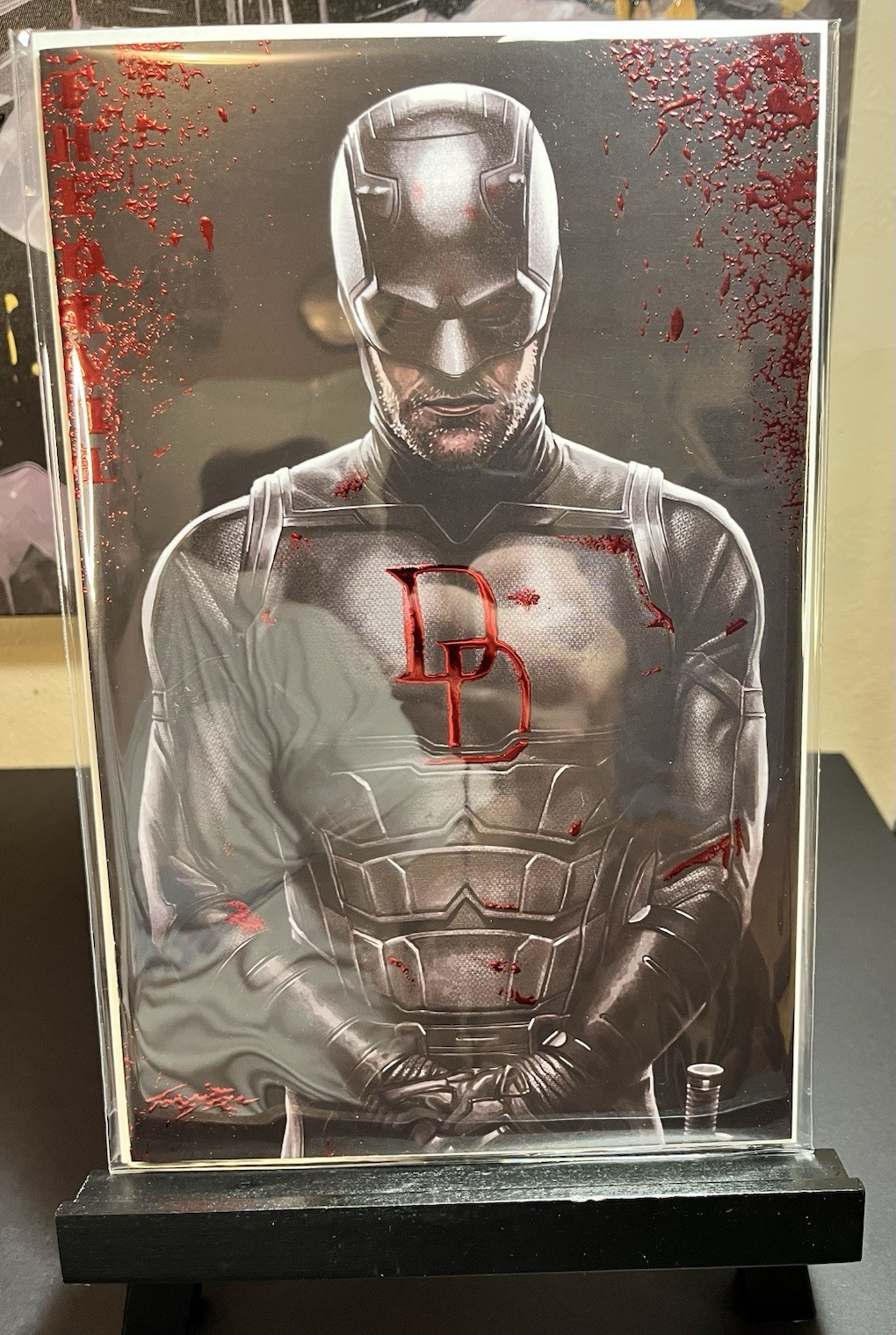 Daredevil and Punisher Spot Foil Set by Tony Skelpic Artbook Ltd 100 copies.