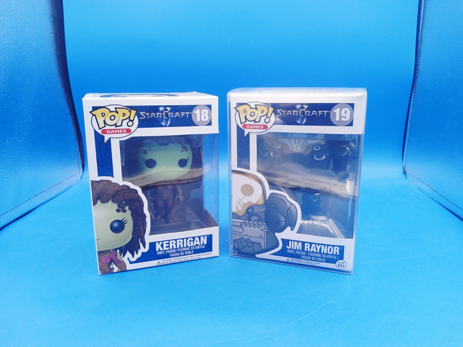 Funko Pop Games 19 Jim Raynor (Protector) & 18 Kerrigan Starcraft Lot..