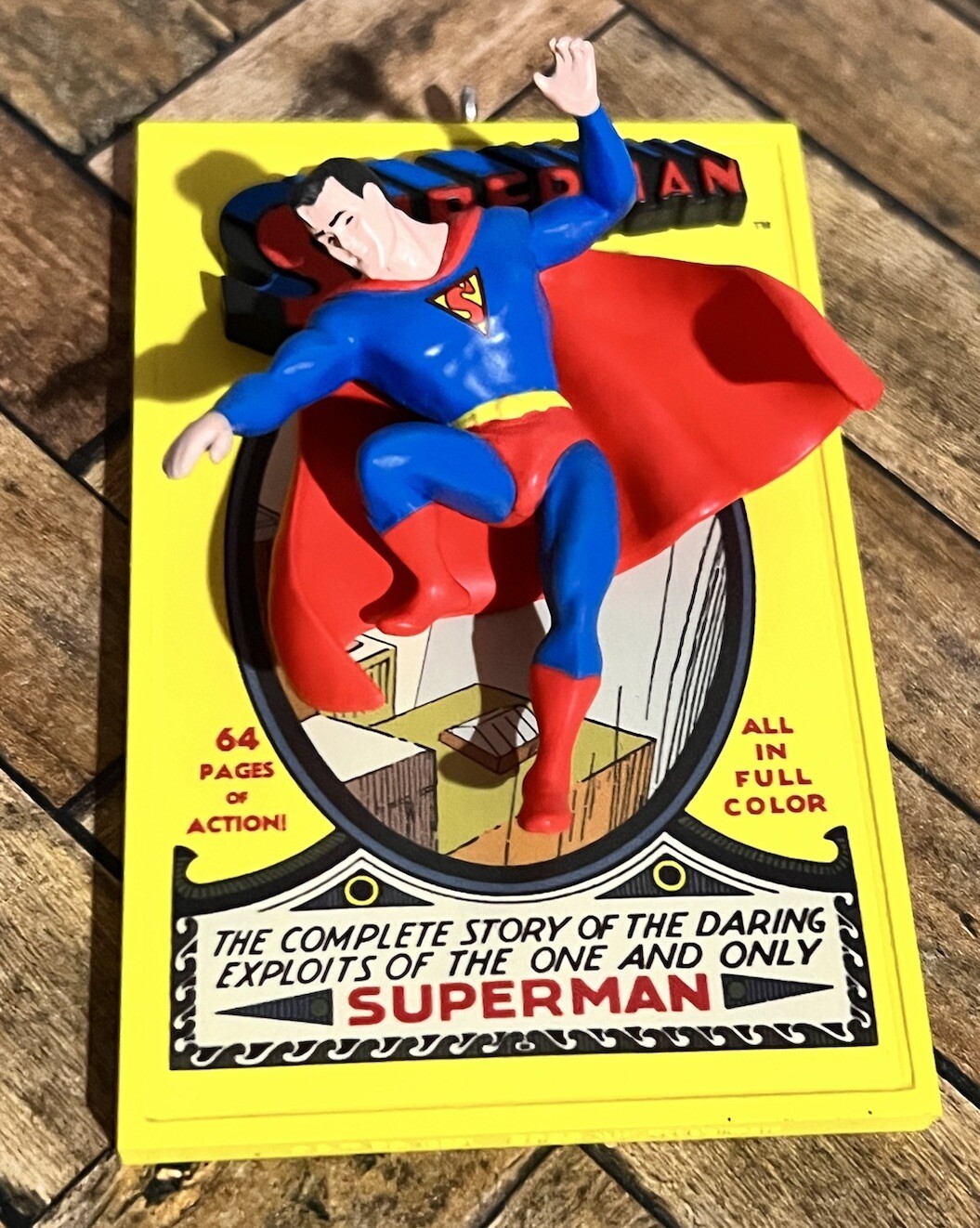Hallmark DC Comics Ornament Superman 85th Anniversary 3D Comic Replica Fig NEW