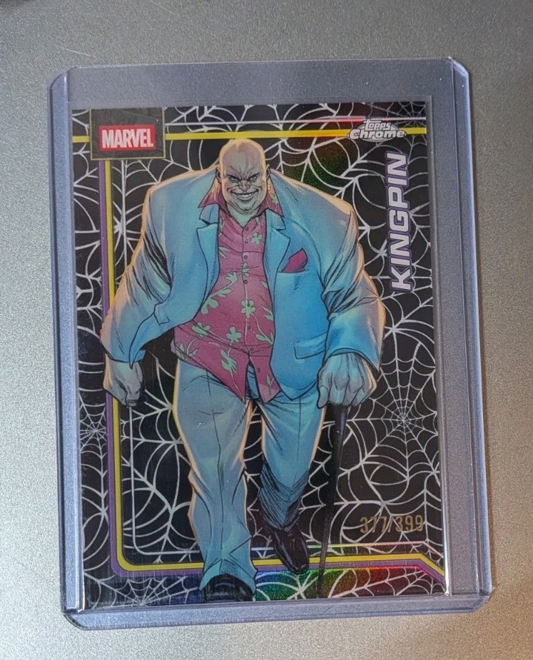 2026 Topps Chrome Marvel Comics Kingpin Spider Web Refractor /399