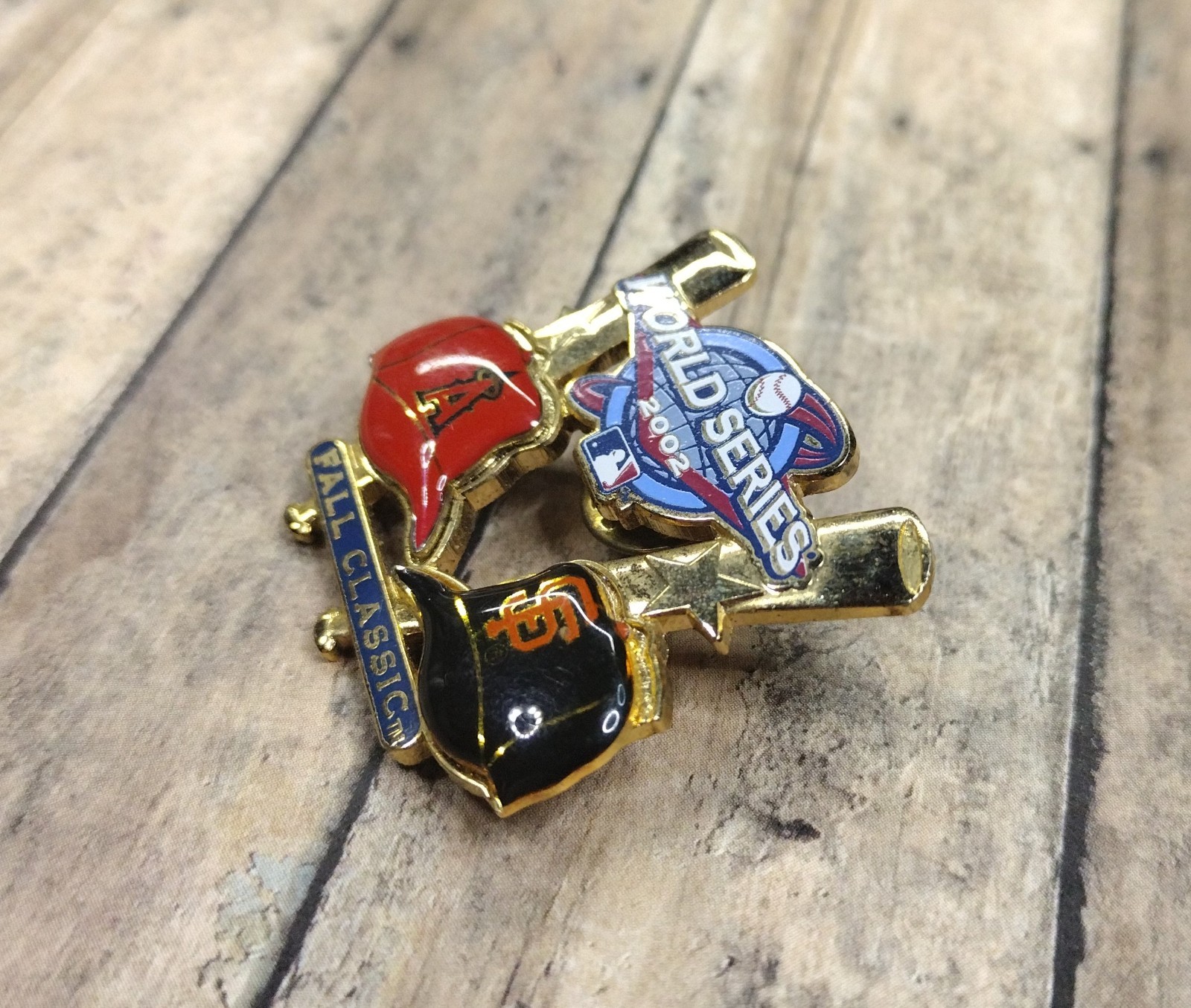 World Series 2002 Fall Classic Lapel Hat Pin Pinback Enameled Metal