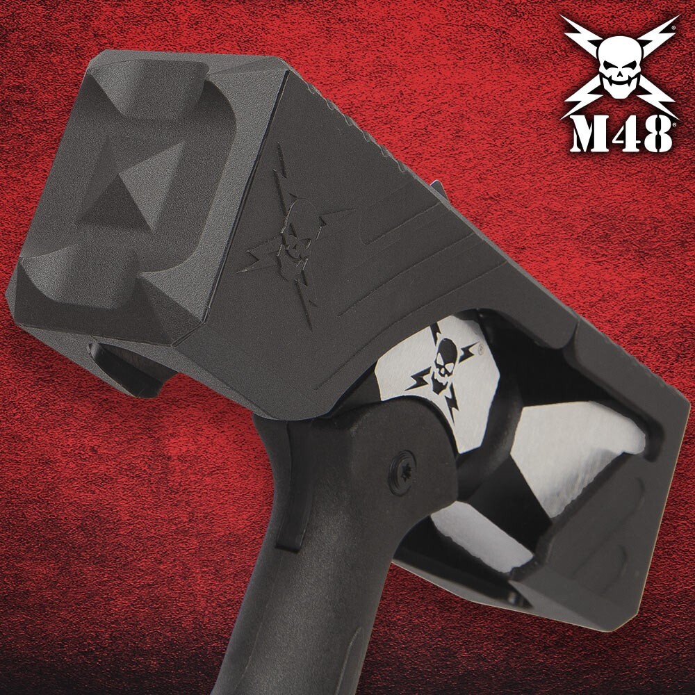 M48 Double Headed Viking Battle War Hammer Survival Hunting Tactical Axe Knife