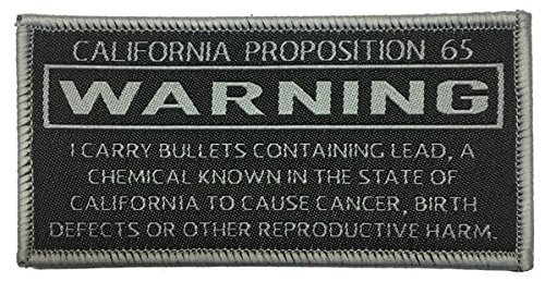 California Prop 65 “Causes Cancer” Funny Warning for Gun Lovers – Morale Patch