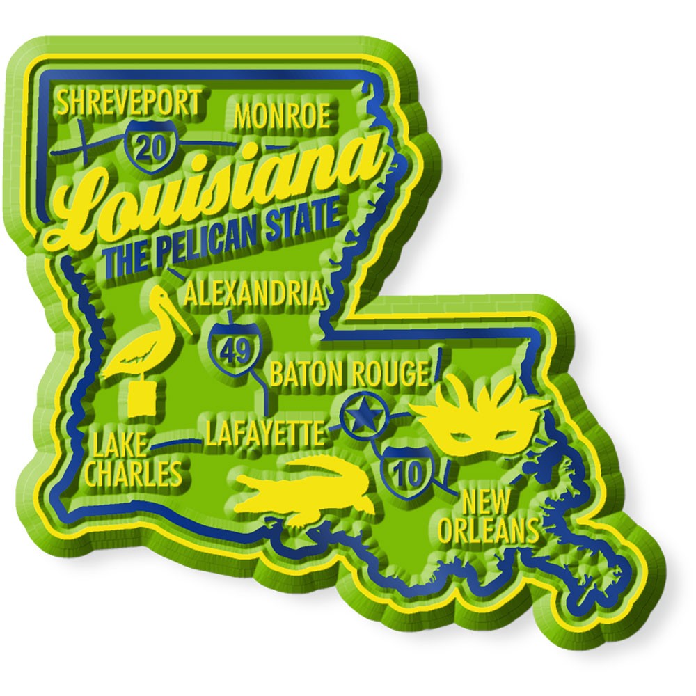 U.S. Premium State Map Magnet Set by Classic Magnets, 51-Piece Set