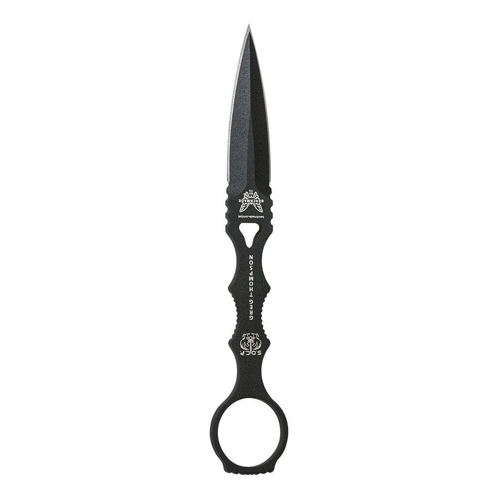 Benchmade 176BK SOCP Dagger Single-Piece Black Sheath 440C Stainless Steel Knife