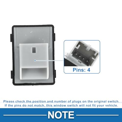 Power Window Switch Passenger Side Window Control Switch for Audi A4 A6 Black