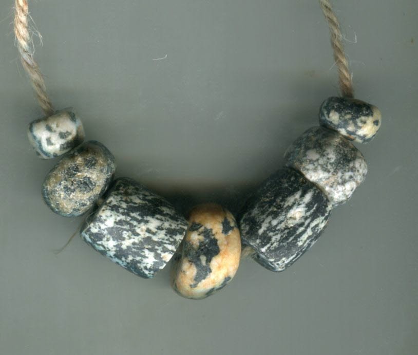 African Trade beads Antique Ancient Dogon old granite stone beads Djenne Mali