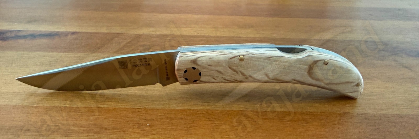 3.54” Joker Pointer Camping Folding Knife (Holm Oak Wood Handle) Made in Spain