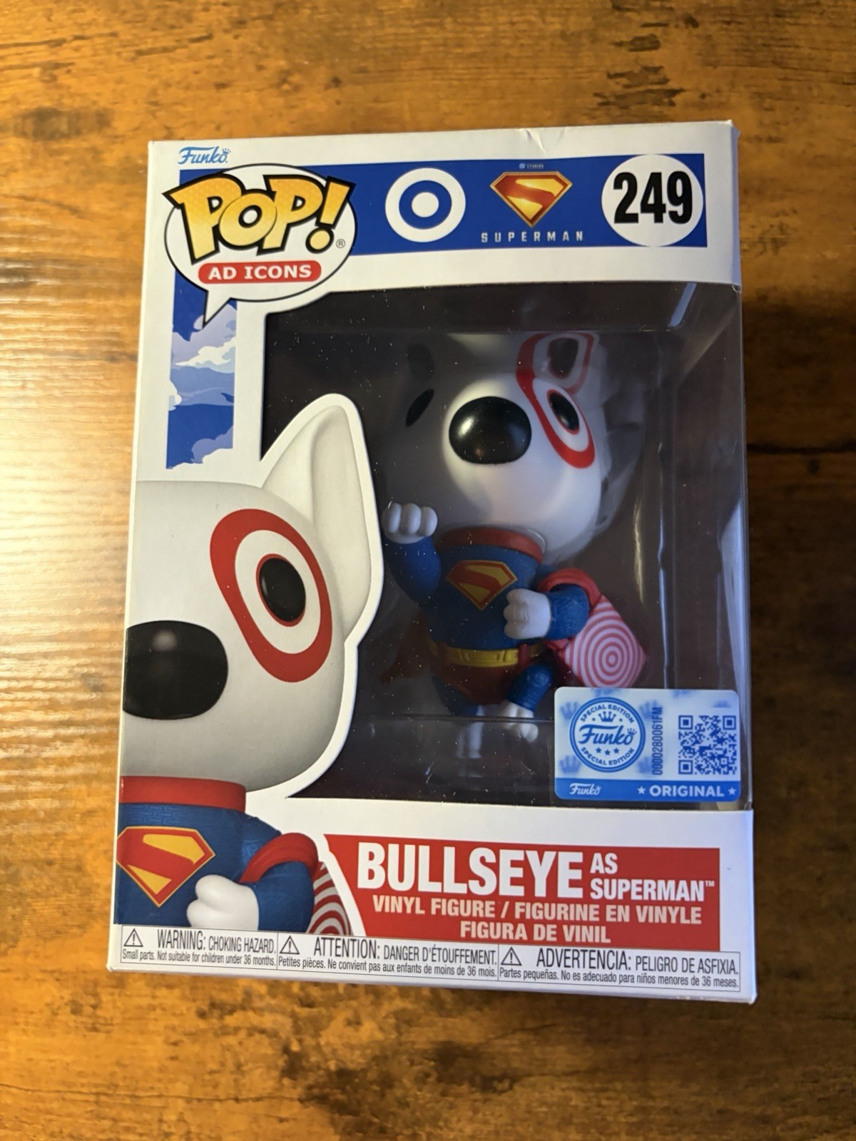 Funko Pop! Ad Icons #249 Superman Bullseye As Superman Target Exclusive
