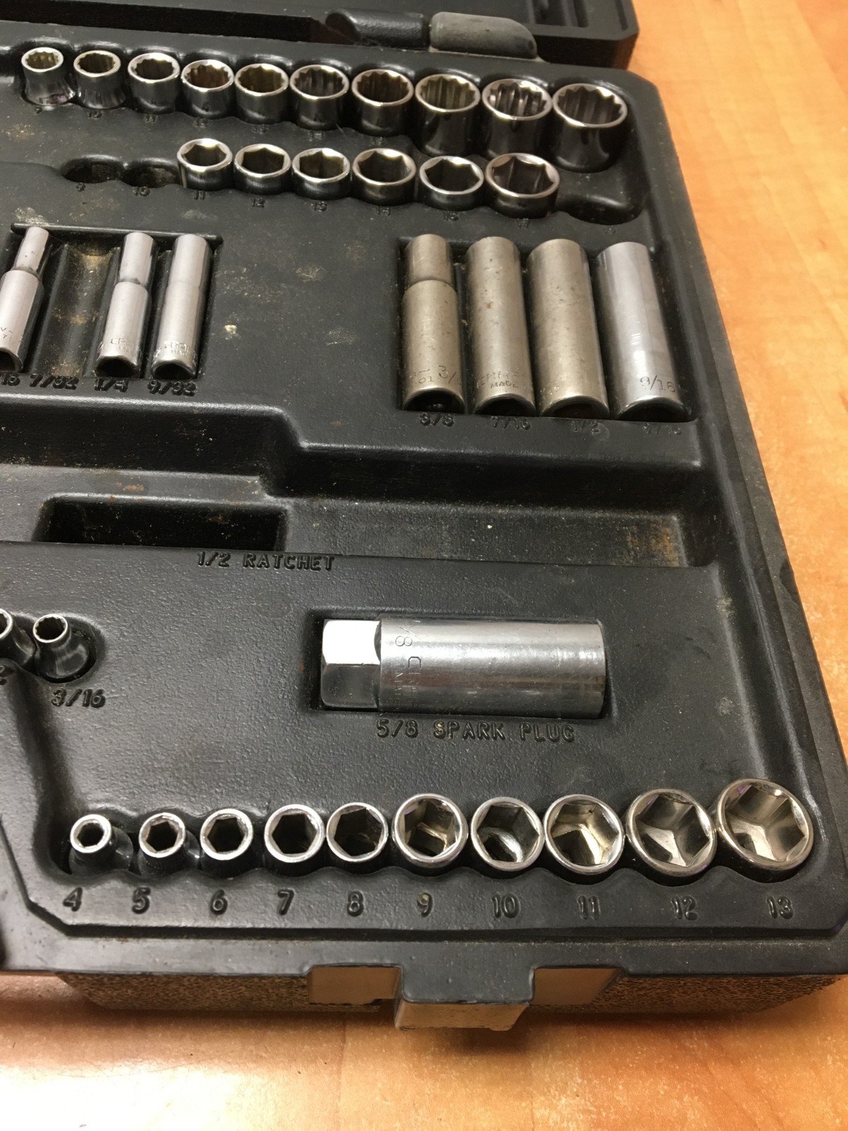 Sears Craftsman 76pc.Mechanics Tool Set Metric & SAE Sizes incomplete all USA