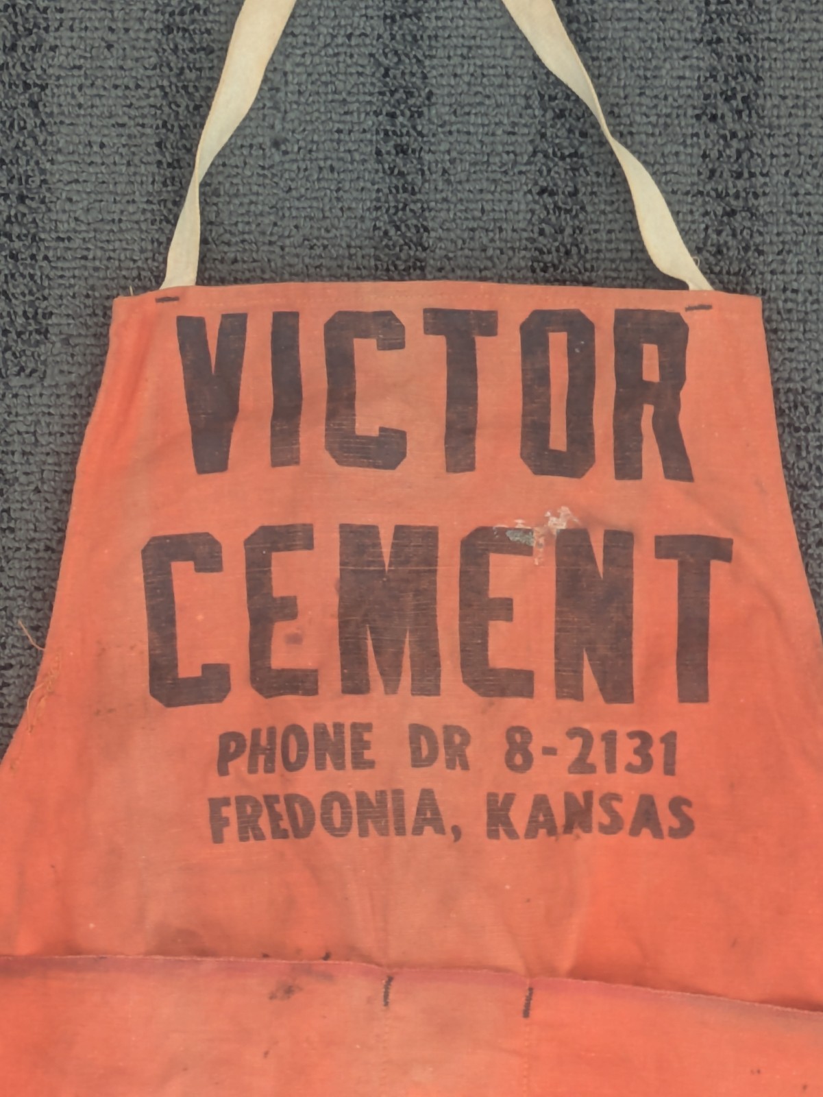Vintage Canvas Work Apron – Victor Cement Fredonia Kansas