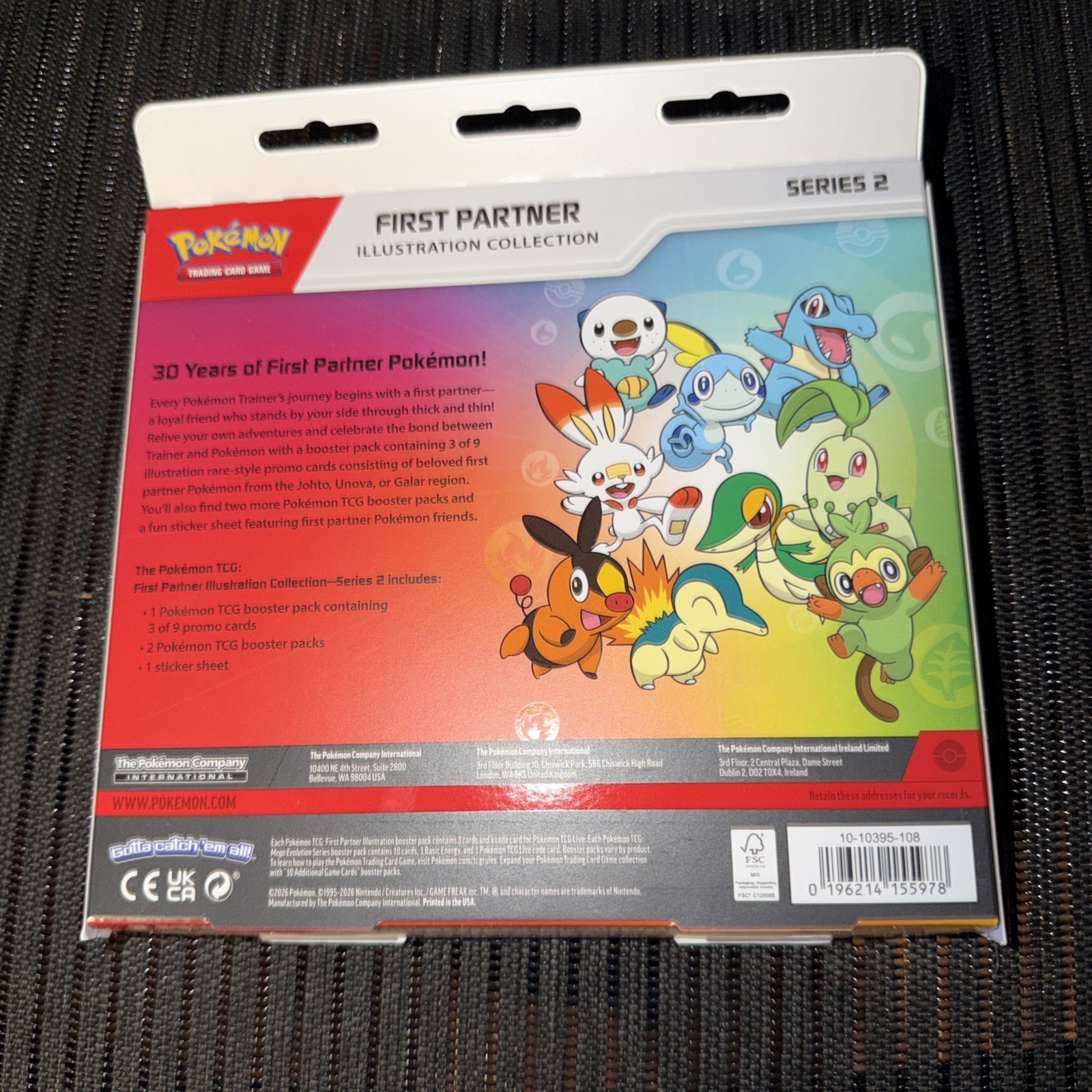 Pokemon 10-10358-108 First Partner Illustration Trading Cards