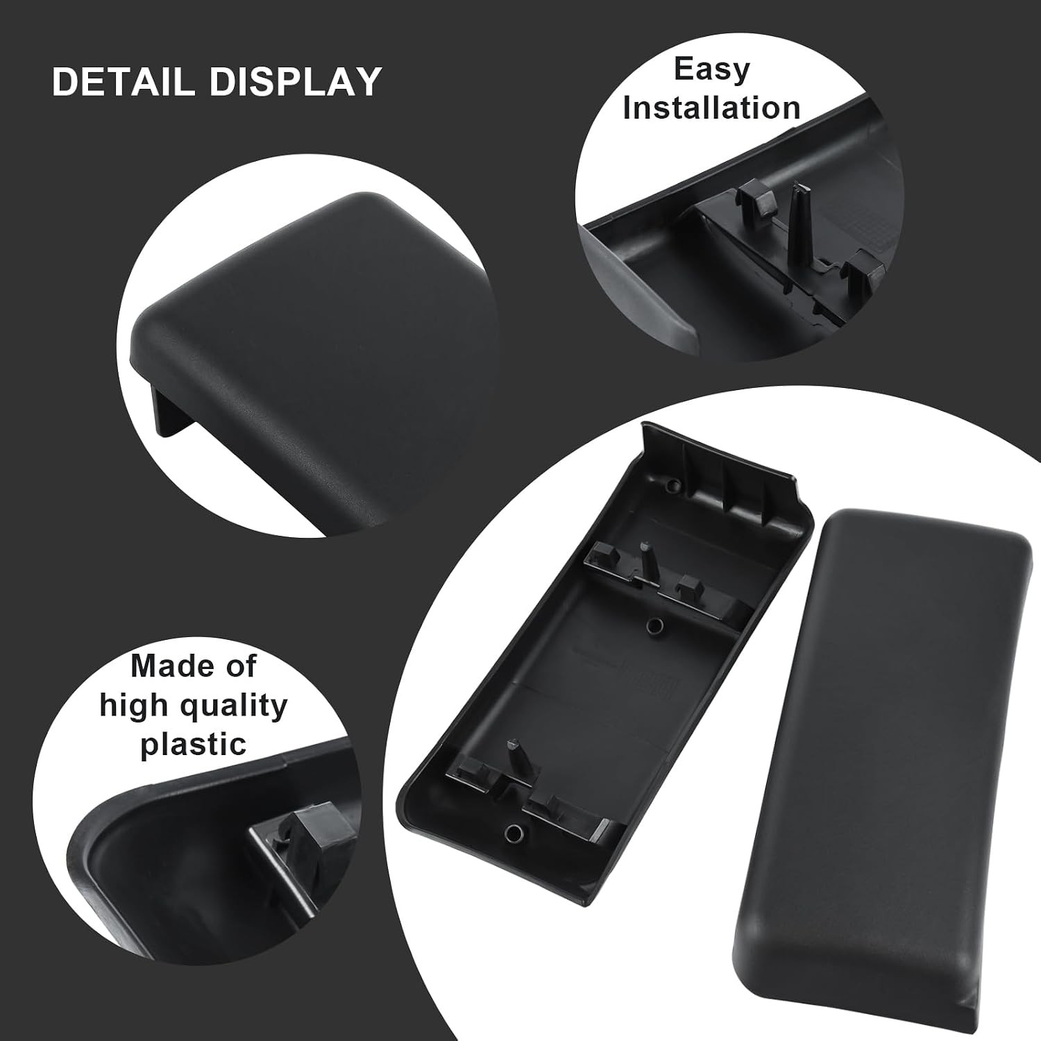 Replacement for Front Bumper Guard Pad Cap Inserts End Cover 2009-2014 F150 F-15