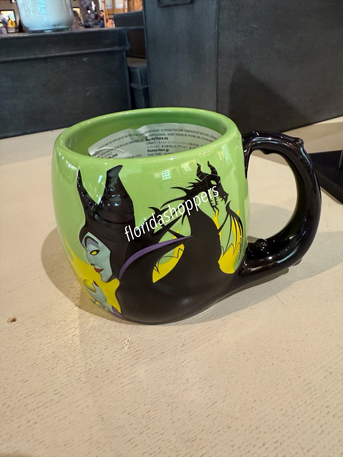 Disney Parks 2026 Sleeping Beauty Maleficent Dragon Ceramic Coffee Mug New